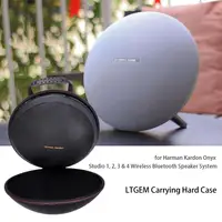Funda LTGEM para sistema de altavoces Bluetooth inalámbricos Harman Kardon Onyx Studio 1, 2, 3 y 4. Se adapta a la batería recargable (negro)