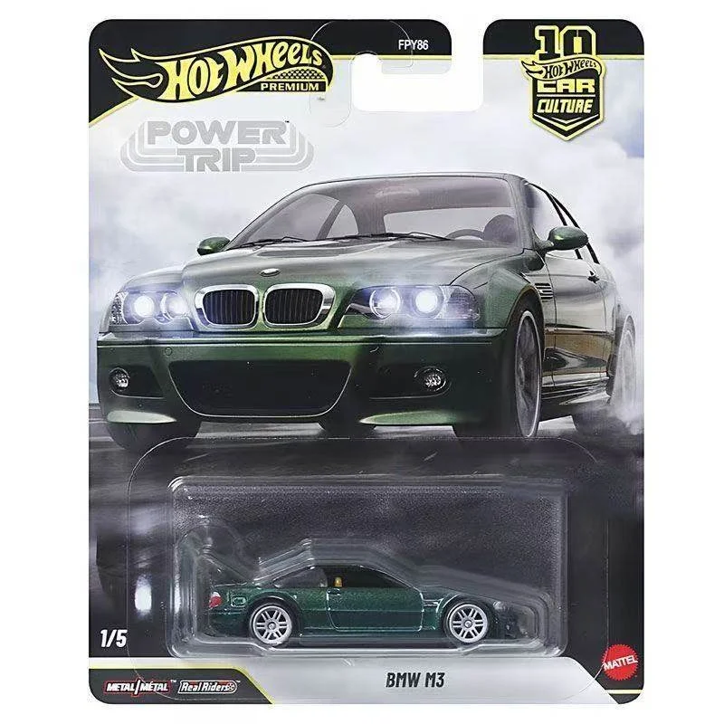 Mattel Hot Wheels Premium Power Trip & Fast & Furious Veicolo da Collezione 1/64, Mazda RX-7 1995, Modellino Auto Chevy 1967