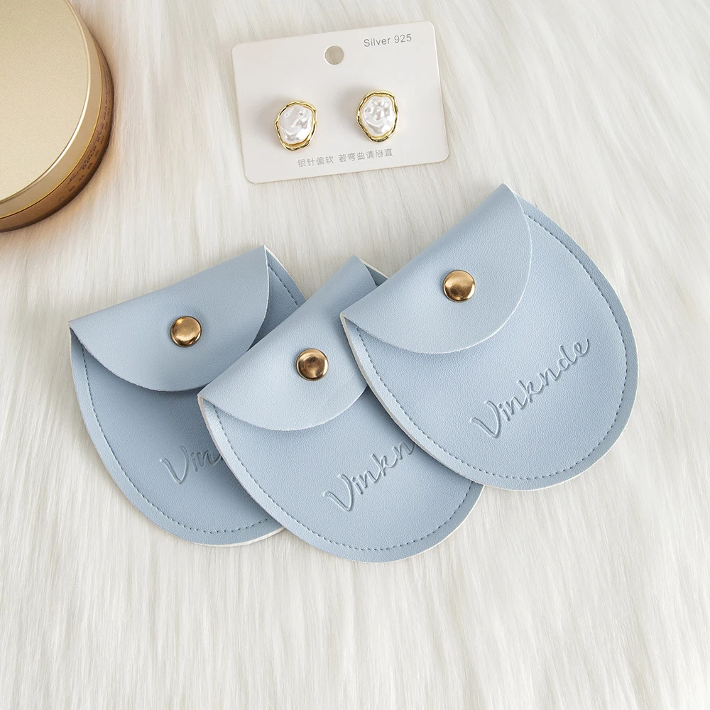 

7,8*8,5 см объемная сумка для ювелирных изделий из искусственной кожи, ожерелье, кнопки, часы, подарочная упаковка, карманы, индивидуальный логотип, мешок для пыли для свадебной вечеринки, коробка