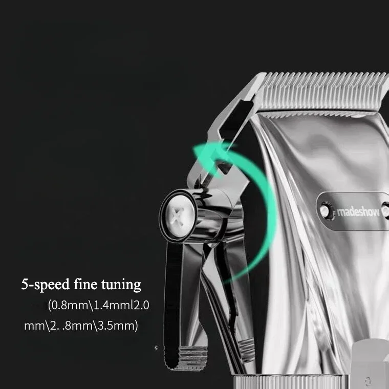 Madeshow M5f Professional Hair Clippers For Men,All Metal Body