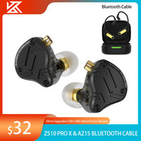 KZ ZS10 PRO X Wired Best In Ear HIFI IEMs Earphone 10mm Upgraded 1DD+4BA Hybrid Driver Monitor with 0.75mm 2Pin Detachable Cable