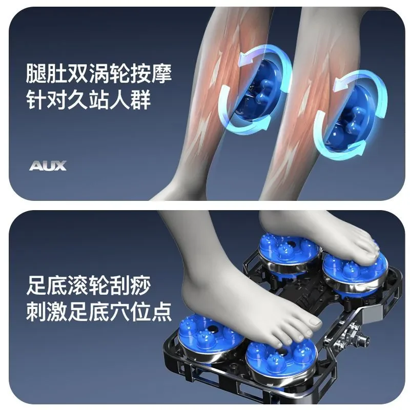 New 4D Robot Massage Chair with Double SL Guide Rail Large Space Capsule Automatic Home Luxury Full Body Massager