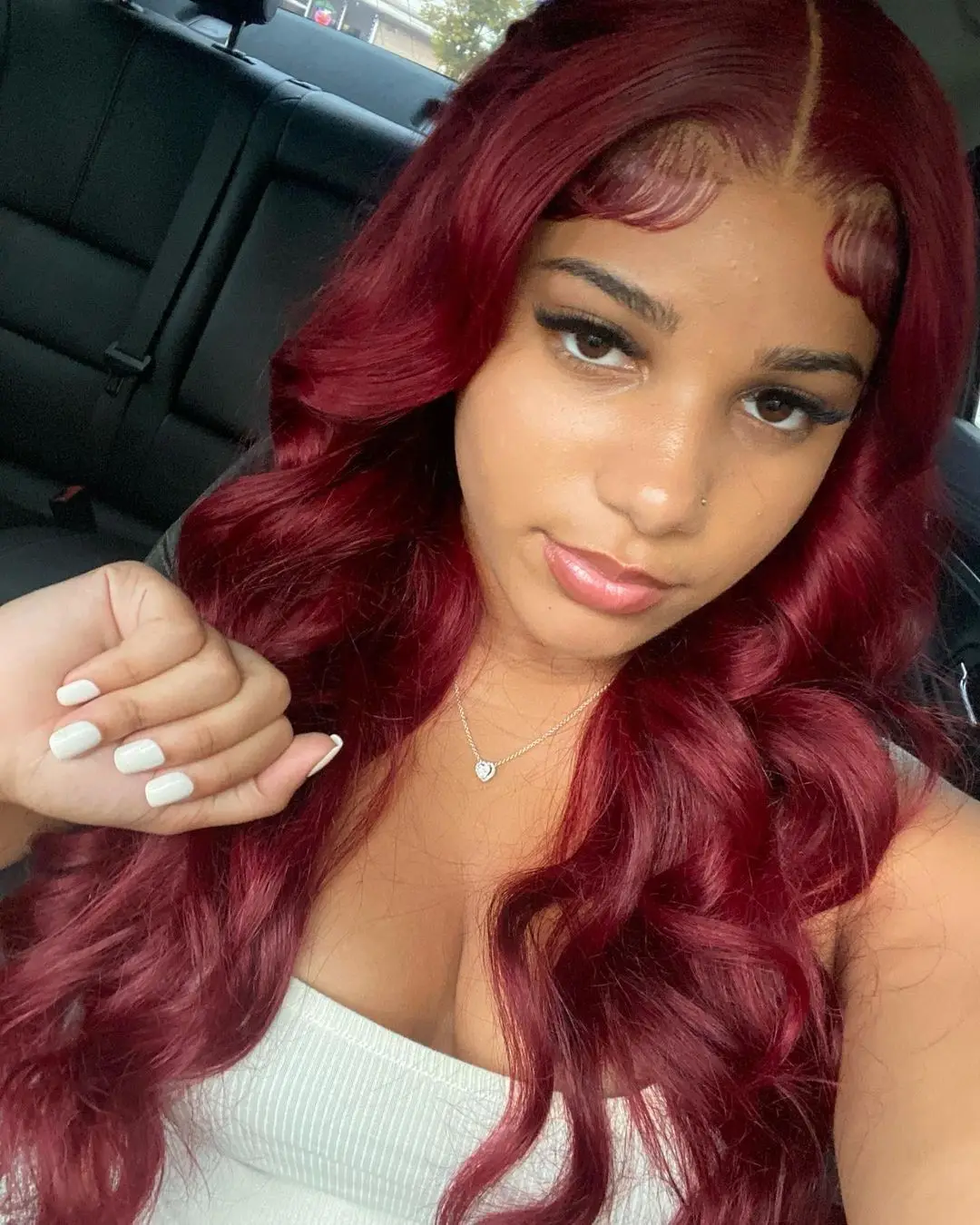 

13x6 Transparent Body Wave 99J Burgundy Lace Frontal Human Hair Wig 16-24Inch 13x4 Color Lace Front Wig PrePlucked For Women