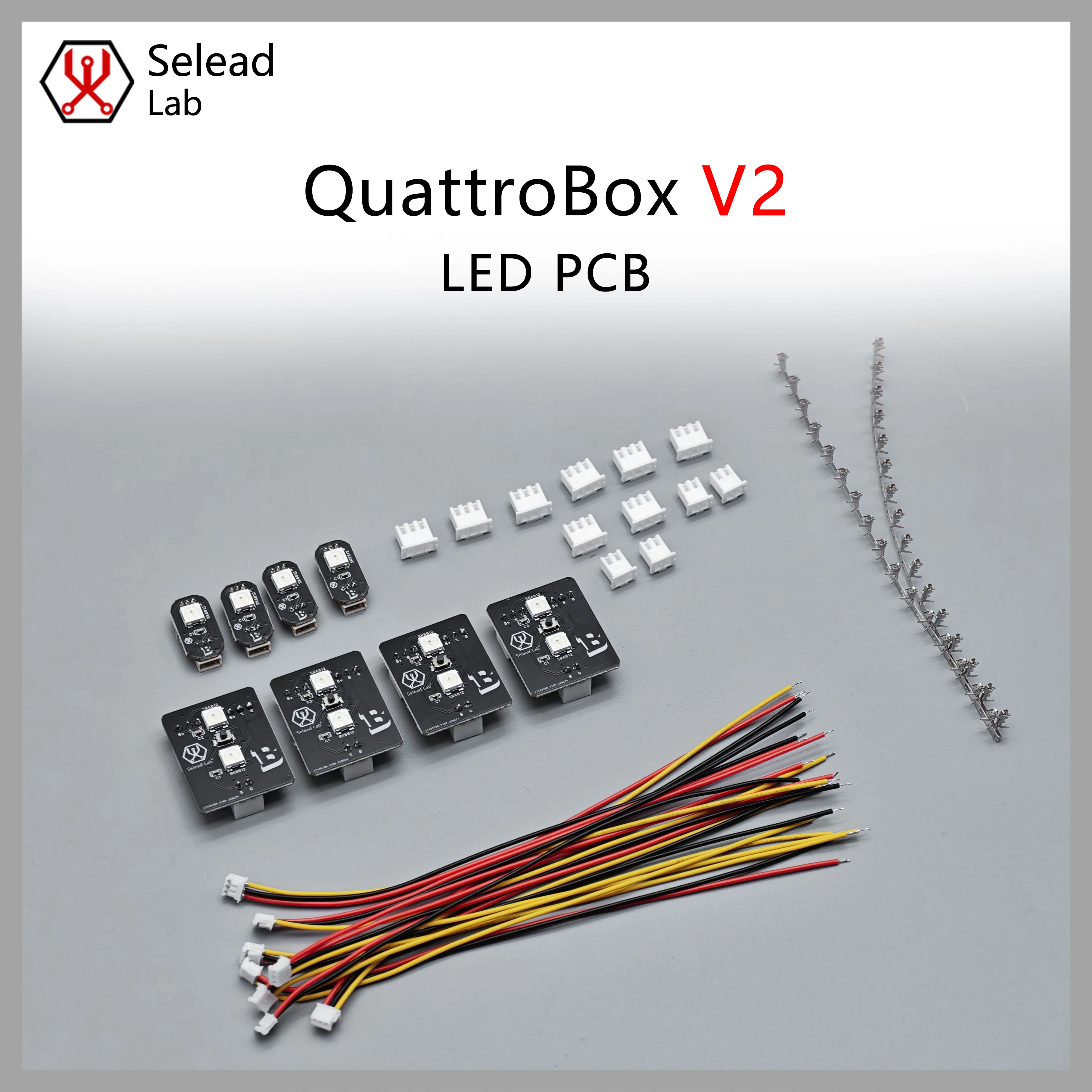 Seleadlab QuattroBox V2 Upgrade PCB RGB LED Lane Button Replace Original Neopixels 3D Printer Parts For MMU