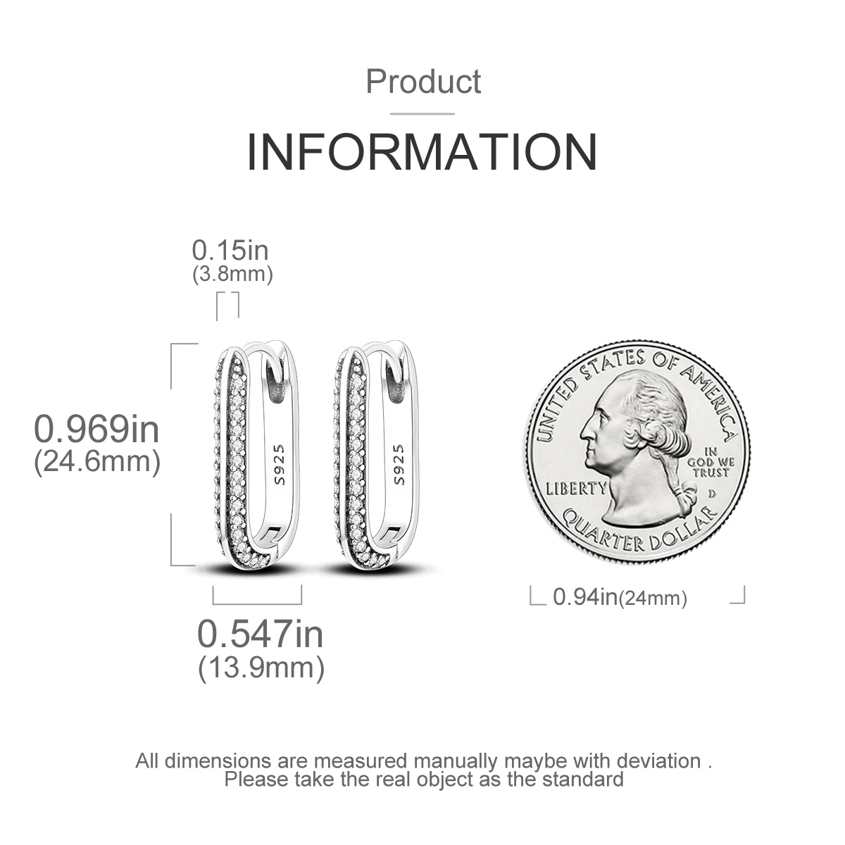 Bestseller 925 Sterling Silber Herz-Ohrringe Passend für Original-Charms Creolen für Frauen Mädchen Ohrstecker Feiner Schmuck Geschenke – Detail 8