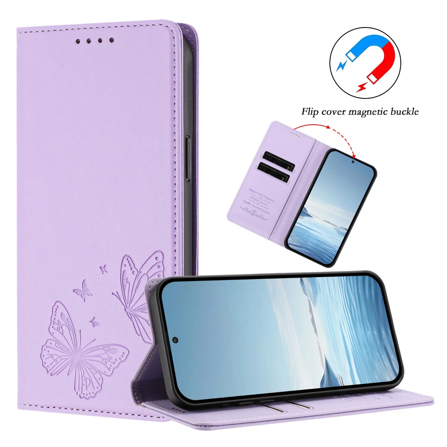 Luxury PU Leather Flip Phone Case For Samsung Galaxy A02S A03S A04E A04S A05S A06 A07 Holder Card Slots Wallet Stand Cover Coque