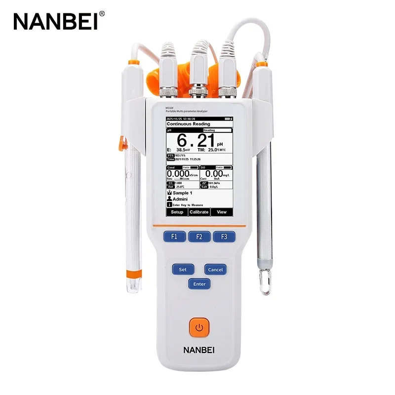 

Lab water testing equipment pH Conductivity ISE DO Temperature monitor portable multiparameter water tester meter