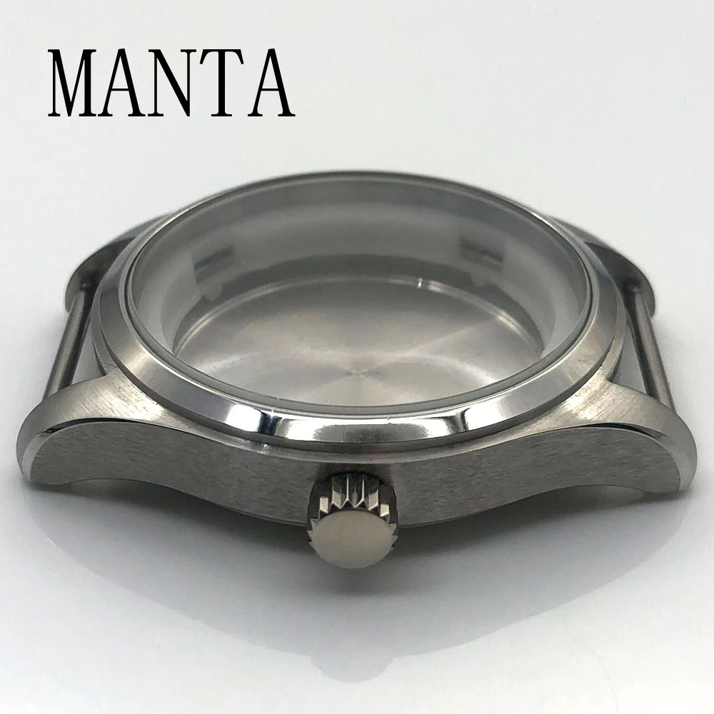 MANTA 40mm Stainless Steel Case Sapphire Glass Fit NH35/NH36 ETA2824 Movement Watch Parts