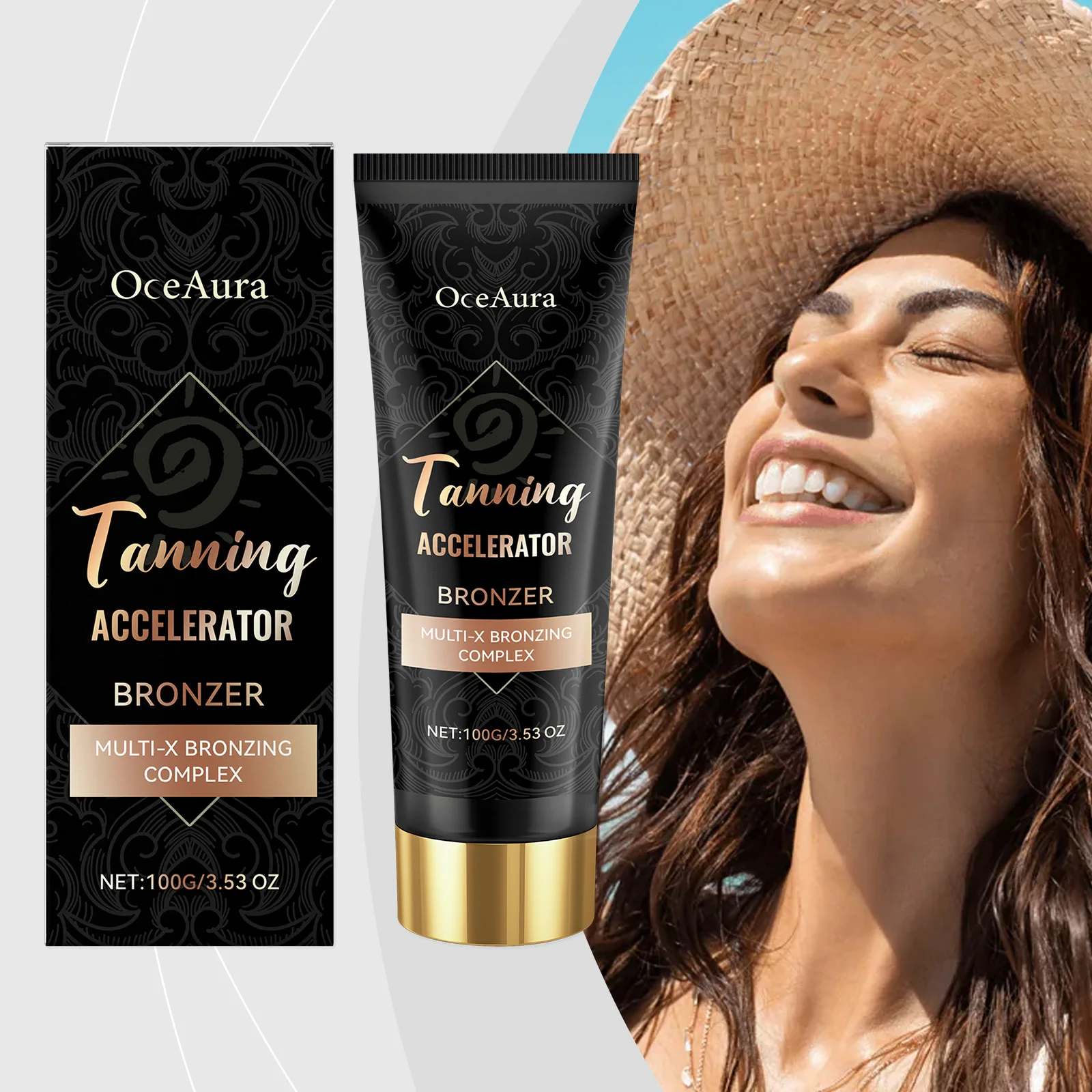 100g - 속효성 셀프 태너, 자연스러운 래디언스, 선리스 태닝 로션