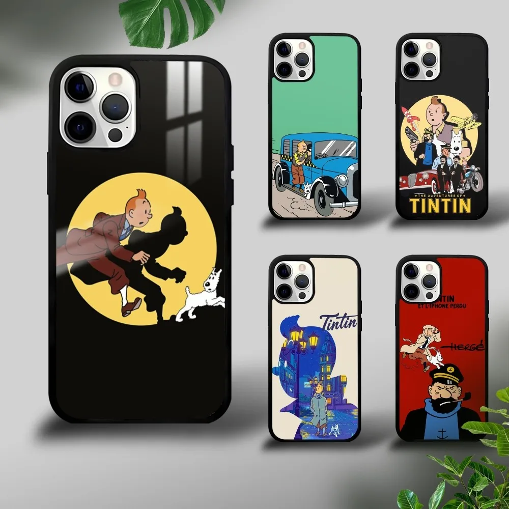 The Adventures of T-Tintins Phone Case For iPhone 16 15 14 13 12 11 Pro Xs Max Mini Plus Celulares Hard Funda Dropshipping