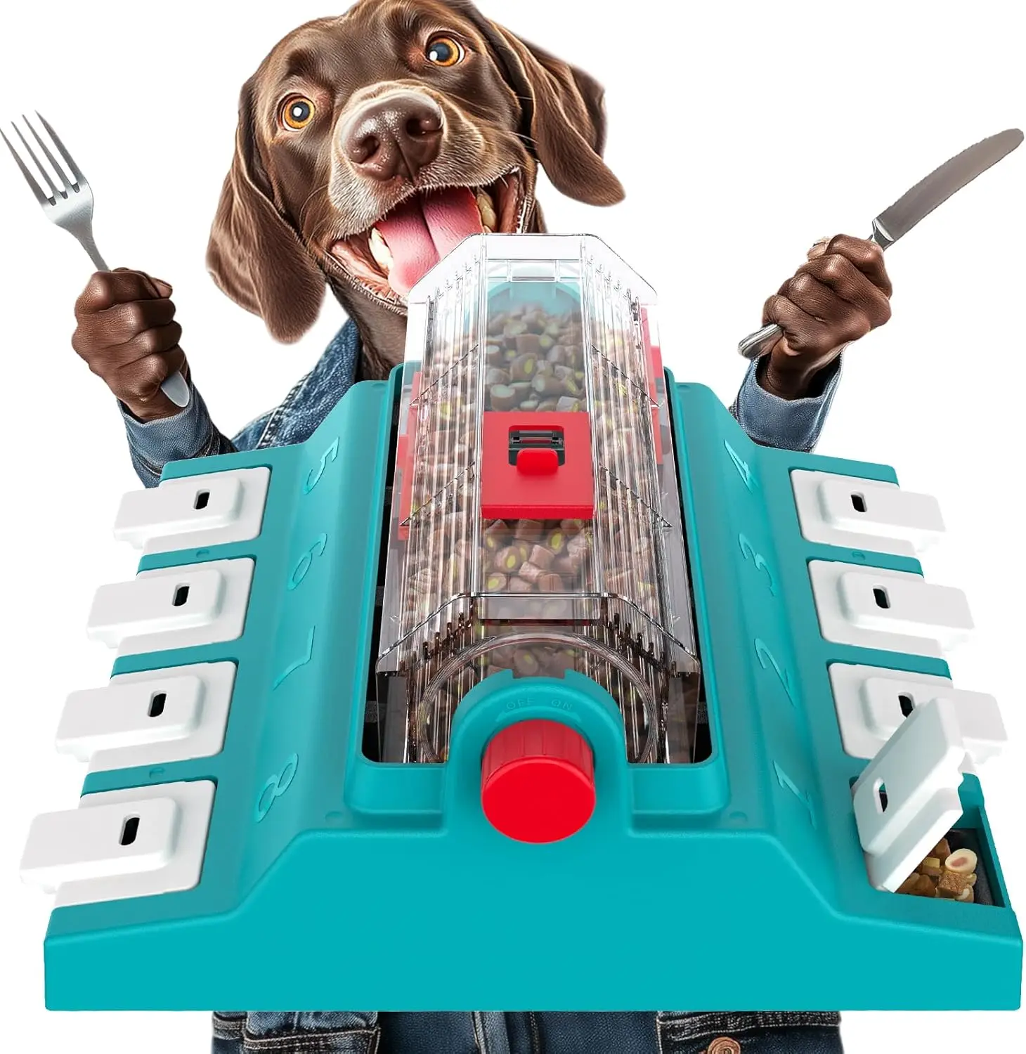 

Игрушка-головоломка для собак очень большого размера с двумя уровнями сложности, дозатор корма для медленного поедания, для умственной стимуляции и агрессивных грызунов