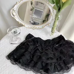 2024 Floral Lace Lolita Safety Pants Women Summer Shorts Petticoat Underpants Girls Fashion Princess Loose Shorts Safety Shorts