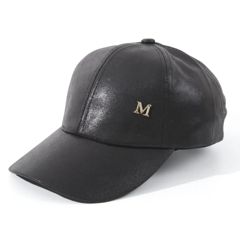 Glitter Silk Couple Baseball Cap Glossy Peaked Hat Spring Summer Unisex Hat