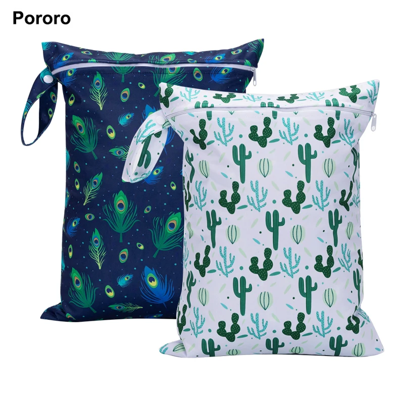 Pororo mommy bag diaper bags Pouch size 30*40cm waterproof PUL printed wet bag Maternity bag for mother kids baby stuff