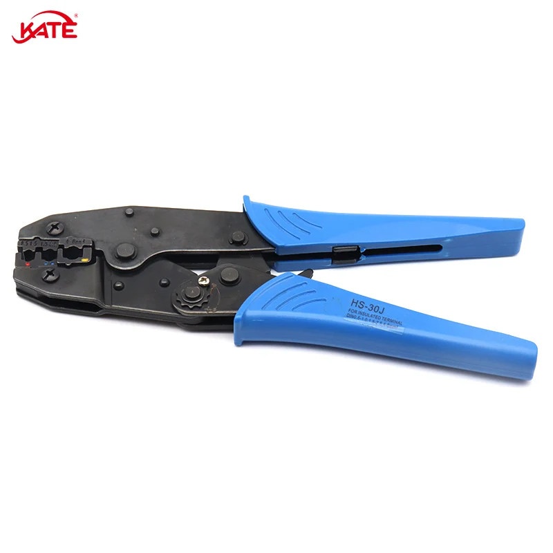 HS Cold Pressed Bare Terminal Crimping Pliers Ratchet Type Crimping Tool Labor-saving Circular Fork Type OT/UT/SV/RV/SC