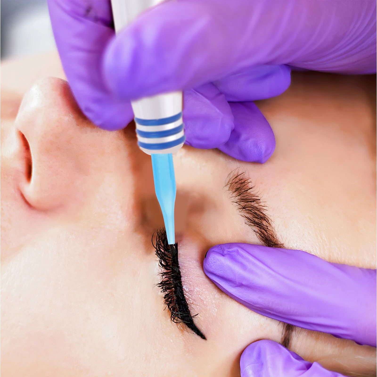 100 قطعة من أطراف الوشم البلاستيكية بتصميم منحني مبتكر بدون حبر سهل التركيب وإبر بديلة آمنة وموثوقة