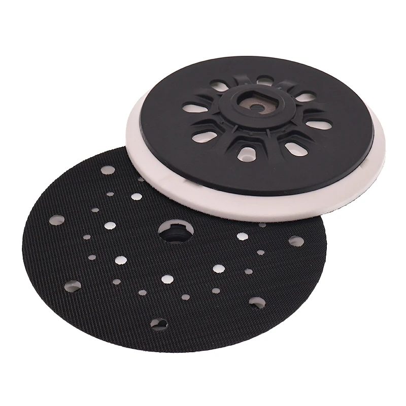 6 Inch 17/33 Hole Hook and Loop Sanding Pad M8 Thread 1/2 Pcs Hard and Soft Backing Pad Polishing and Sanding for Festool Sander