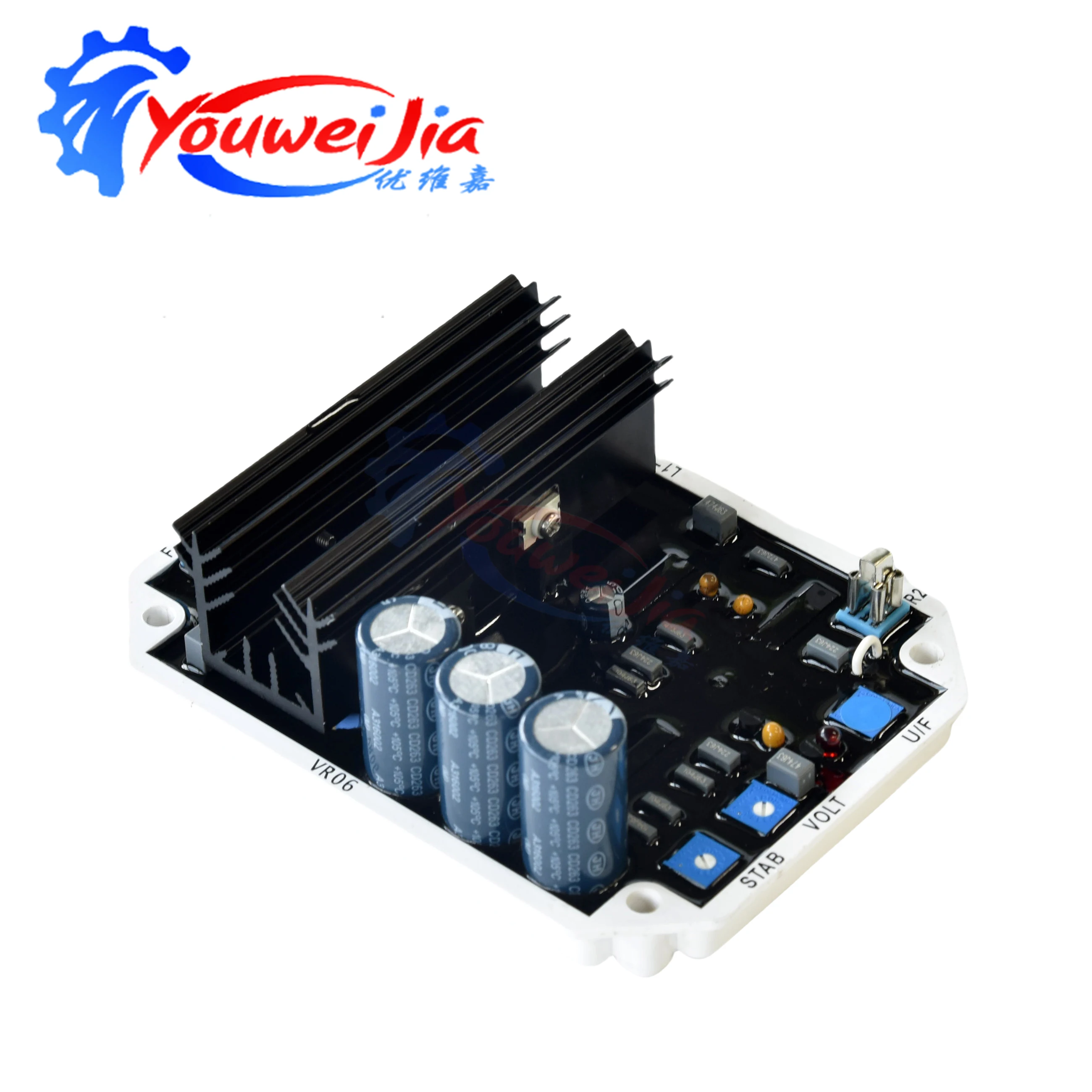 

Плата автоматического регулятора напряжения для бесщеточного генератора VR06, аксессуар для генератора, плата регулятора напряжения AVR