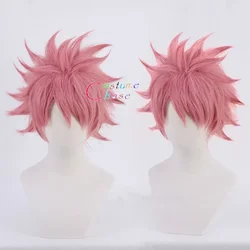 Etherious Natsu Dragneel Anime Fairy Cosplay Wig Pink Heat Resistant Synthetic Hair Halloween Costume Party Wigs