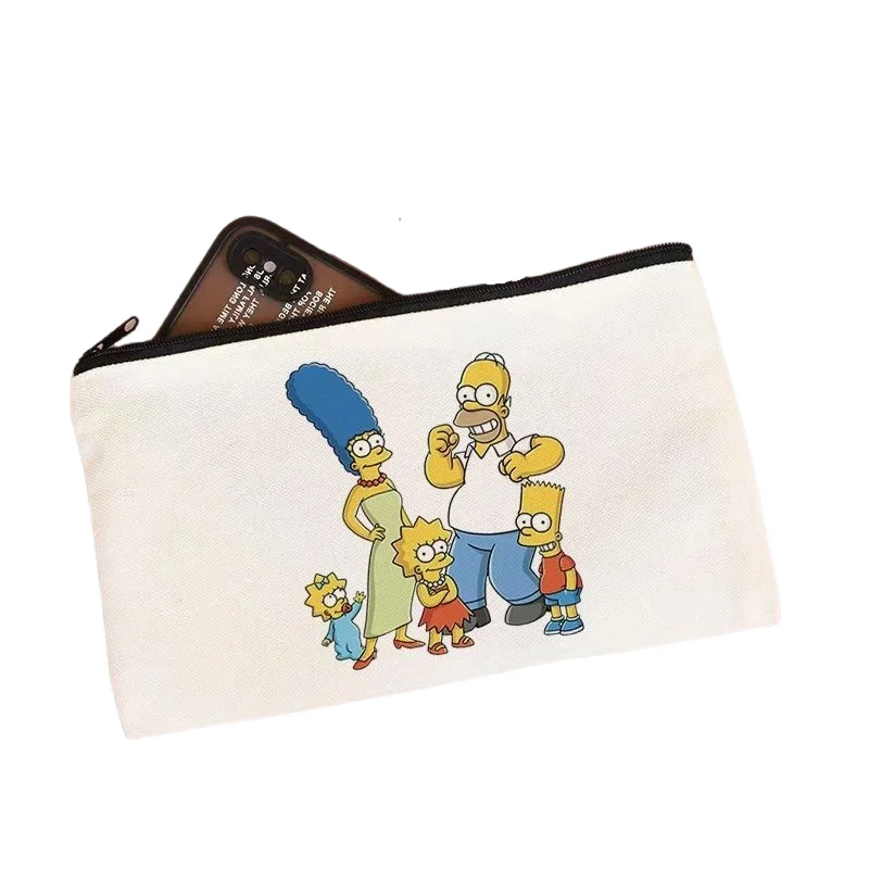 The Simpsons Federmäppchen Bart Simpson und Lisa Simpson Cartoon niedlich kreativ große Kapazität tragbare Schüler-Schreibwarentasche Geschenk – Detail 5