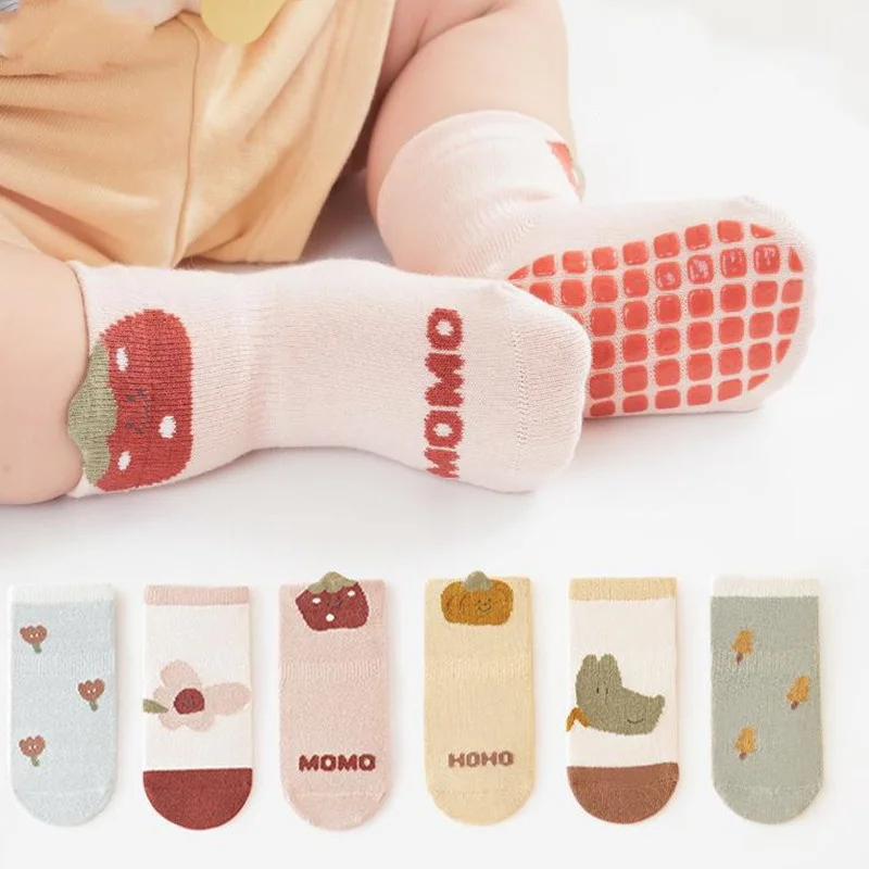 Lawadka 3Pairs/lot Toddler Baby Girls Boys Socks Cotton Print Newborn Socks for Girls Boys Soft Cute Children's Sock 0-5Years