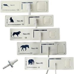 Veterinary  Disposable Animal Blood Pressure Cuff,5 Different Sizes,  Fit Most Veterinary Monitor with 1 Kinds of Interfaces