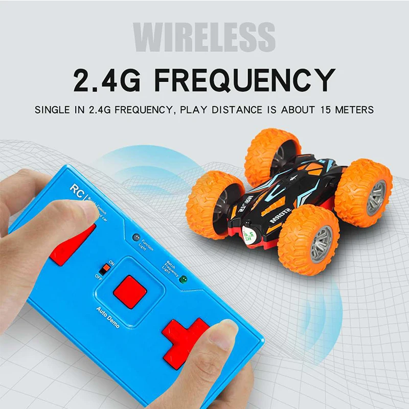 Dwustronna rolka 3D Flip Zdalnie sterowany samochód RC Robot Drift-Buggy Crawler Zasilanie bateryjne Maszyna kaskaderska Zabawka sterowana radiowo