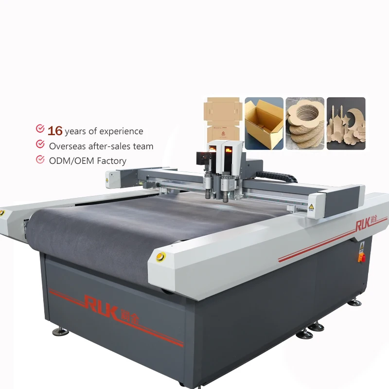 RUK Digital Cutter Custom Corrugated Box Honeycomb Paper Making Cardboard Box Packaging Cutting Machine