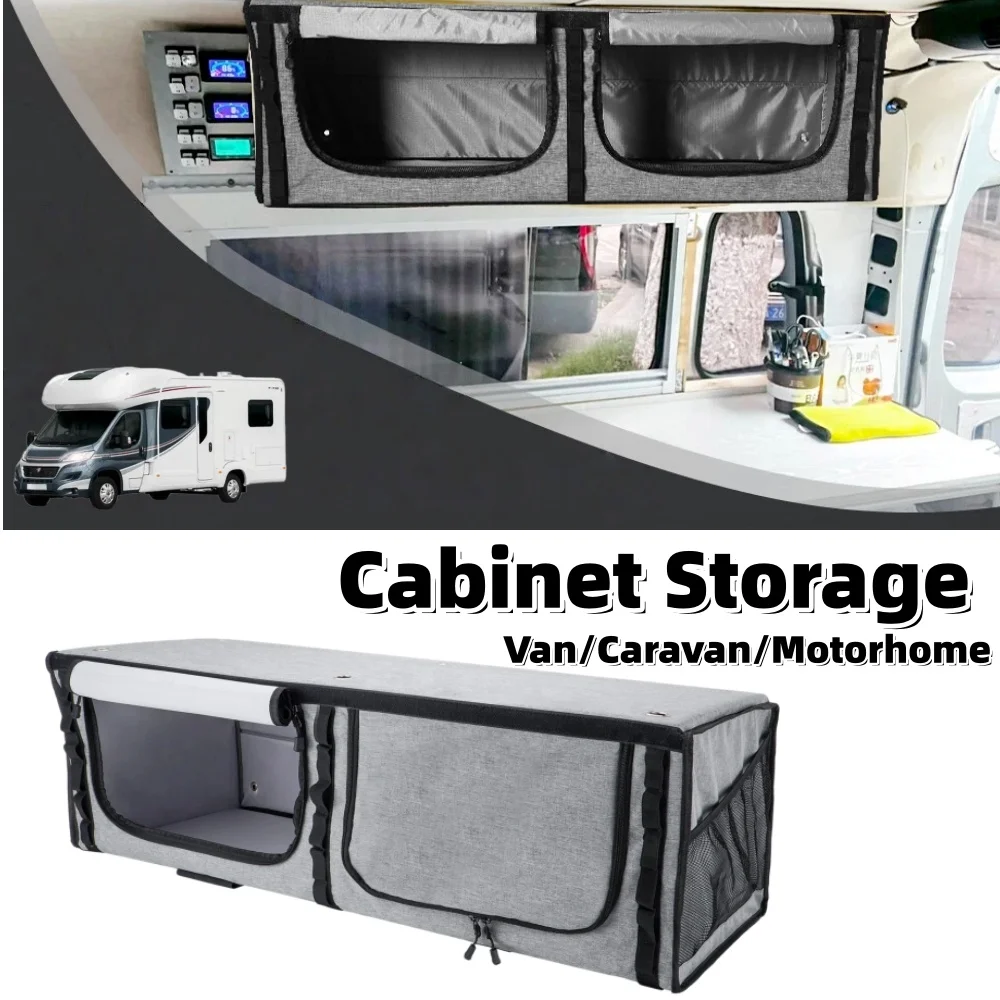 Large Campervan Overhead Cabinet Storage Felt Organizer Storage Box For Caravan Motorhome For Fiat Ducato Sprinter Ford Transit
