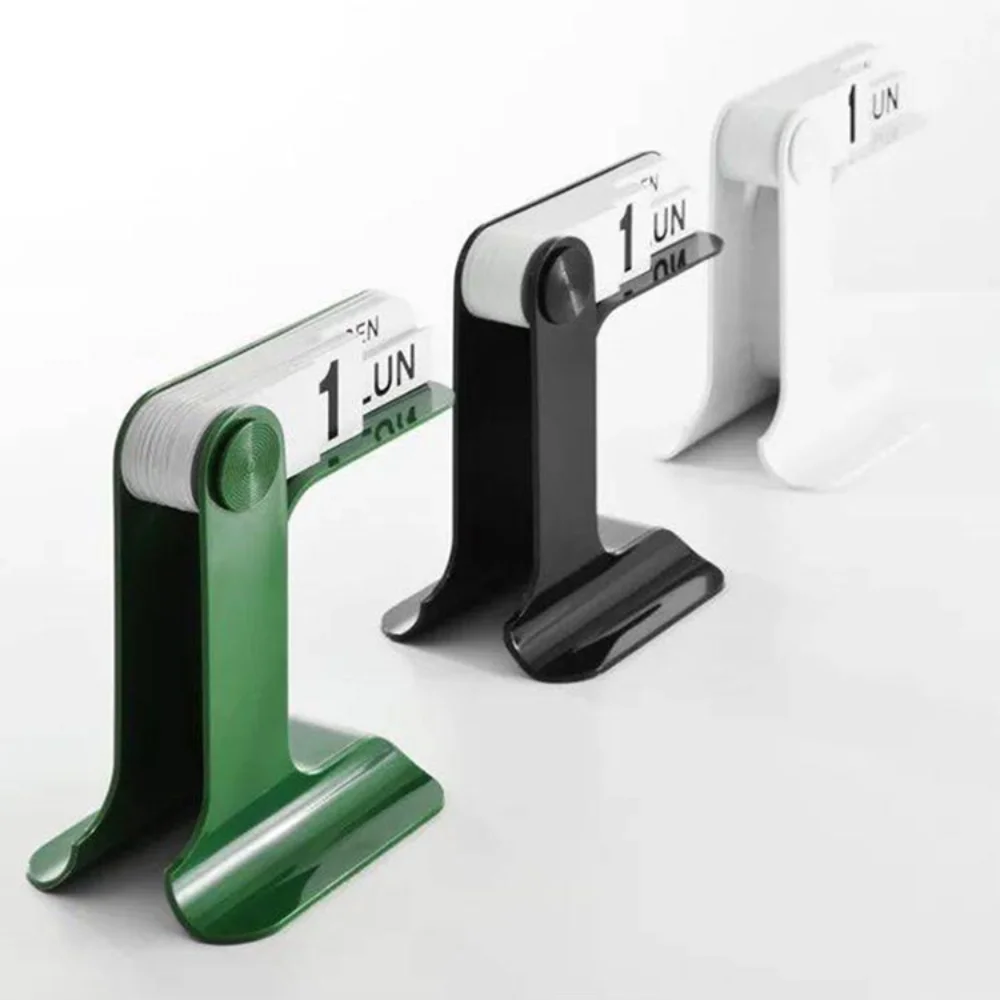 Creative INS Design Desktop Calendar Modern Reusable Flipping Calendar Simple Rotatable Desk Calendar Home