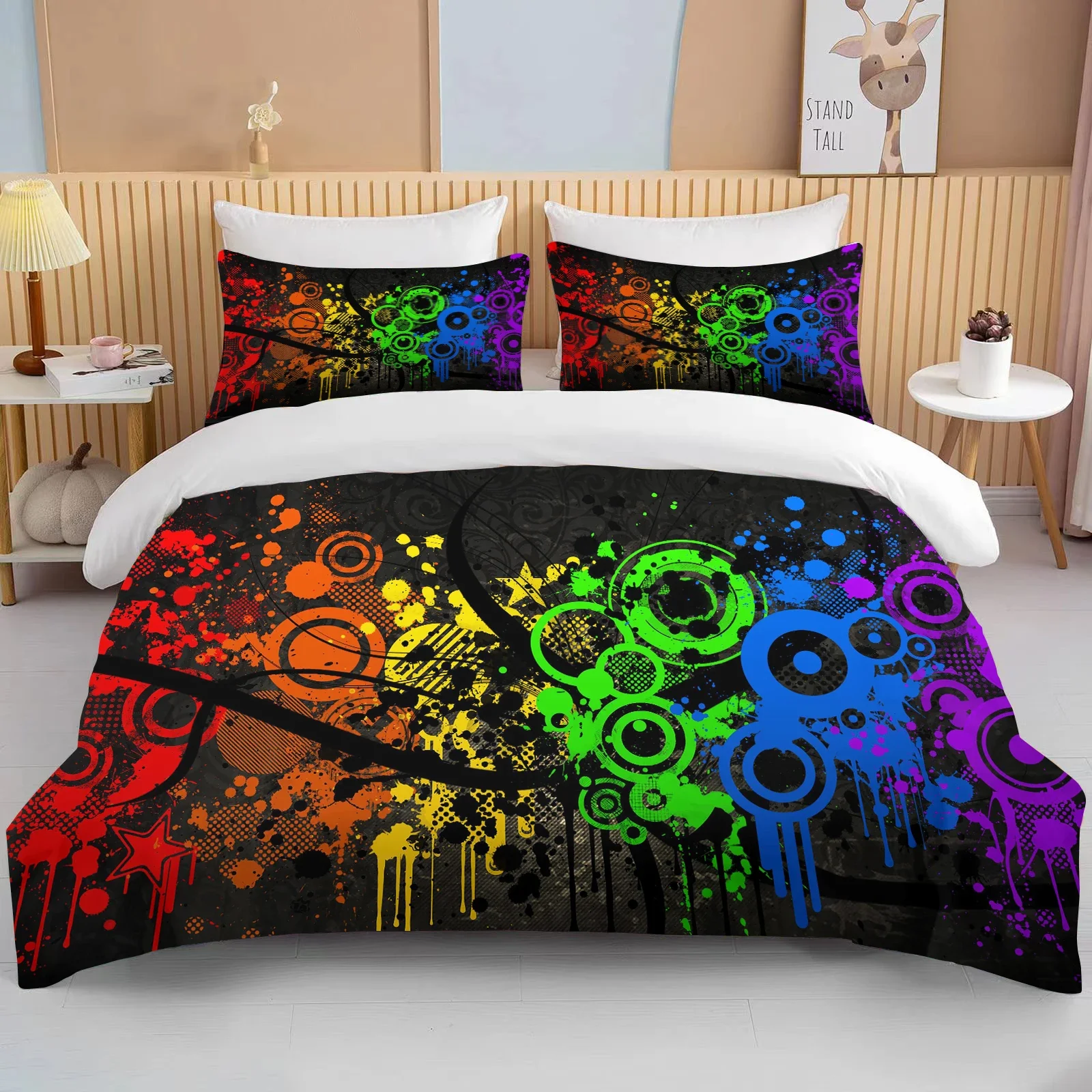 Gamer Bedding Set For Boys Teens,Gaming Duvet Cover Set Twin Queen Size, Gamepad Controller Comforter Cover With 2 Pillow Shams