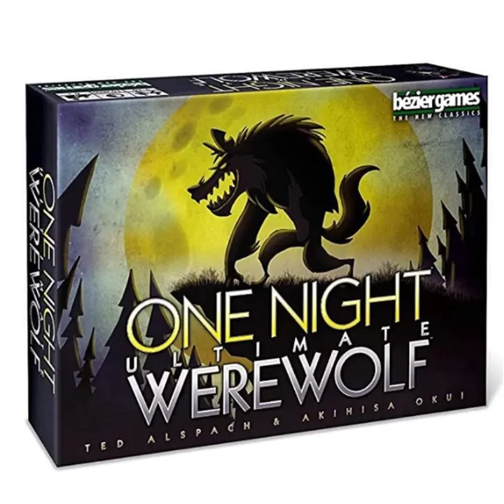 One Night Ultimate Werewolf Cards Collection Board Game Alien Super Villains Edition Deck For Party Playing