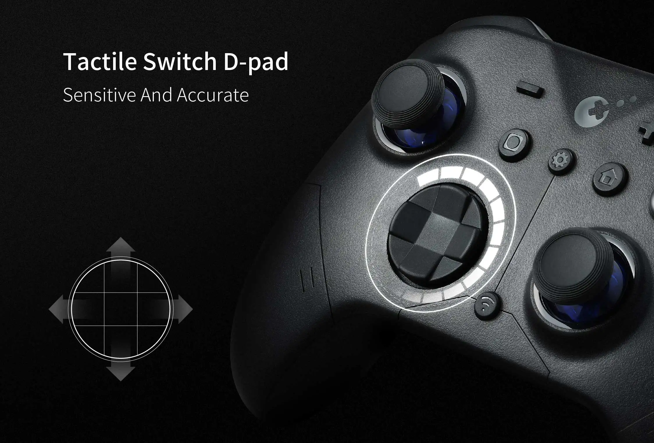  GuliKit ES Pro E-Sports Bluetooth-Spielcontroller, Kabelloser Gamepad mit TMR-Joystick für NS Nintendo Switch 2 PC Windows Android – Detail 16