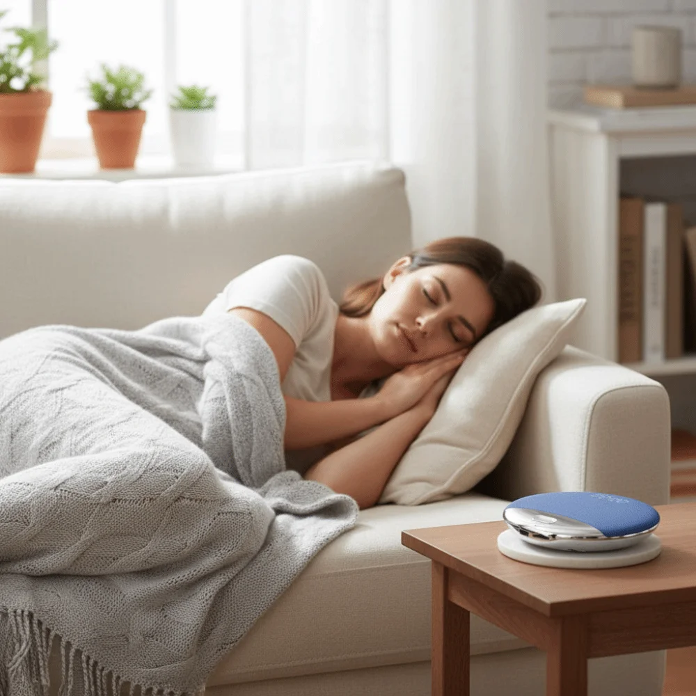 Ultra-Thin Under Pillow Bluetooth Speaker Mini For Better Sleep White Noise Machine Wireless Connection HiFi Stereo Sound