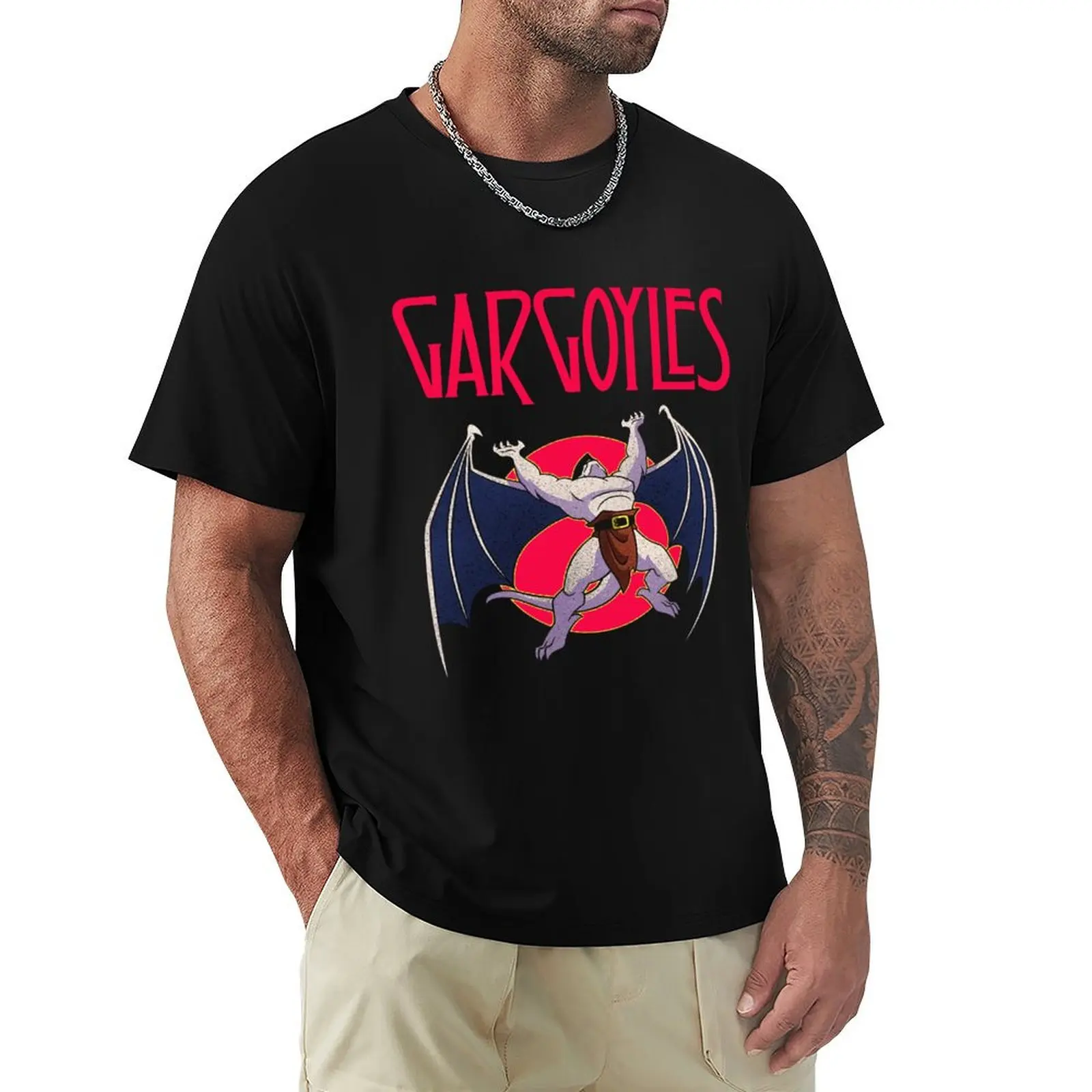 Gargoyles Aesthetic Design Goliath T-Shirt Work Wear Breathable Tee