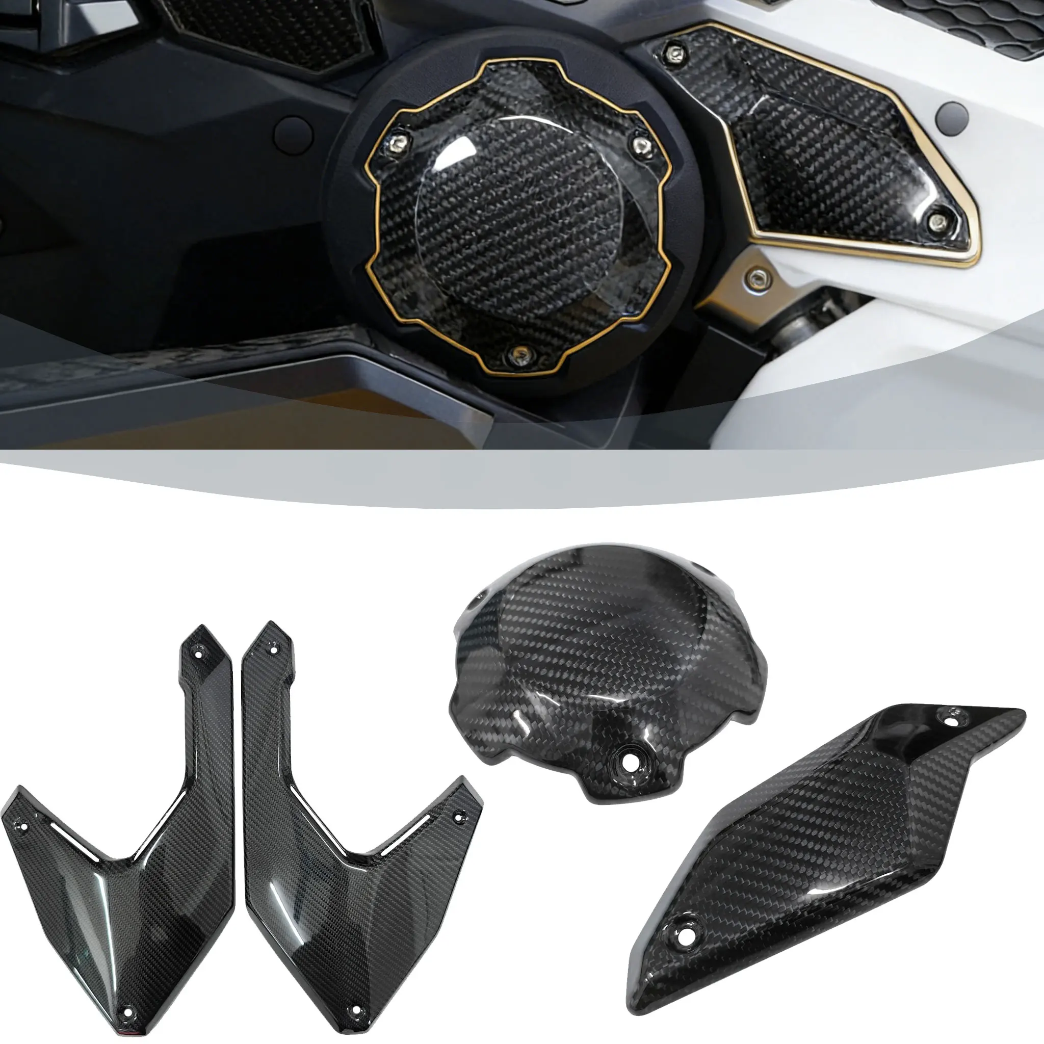 

100% Real Carbon Fiber Fairing Kit & Frame Radiator Guard For Honda X-ADV 750 2021-2025 Motorcycle Accessories