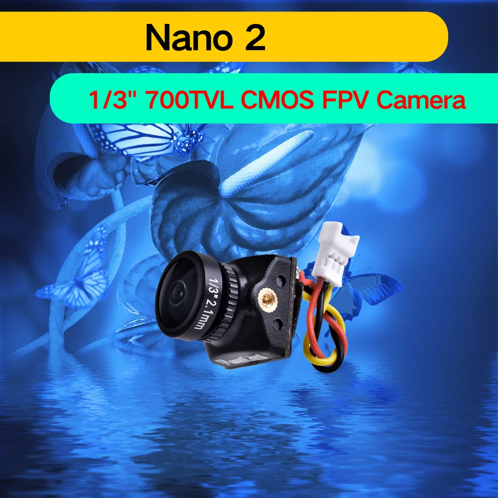 

RunCam Nano 2 FPV Camera 2.1mm(M8) FOV 155° /1.8mm (M8) FOV 170° 700TVL CMOS NTSC Mini for FPV Racing Drone