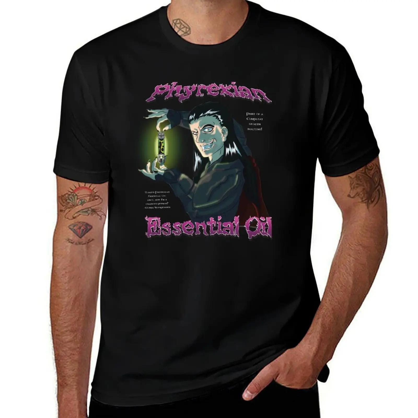 

Phyrexian Essential Oil T-Shirt valentines boutique clothes croswit shirt man vintage clothes street wear Men's t-shirt