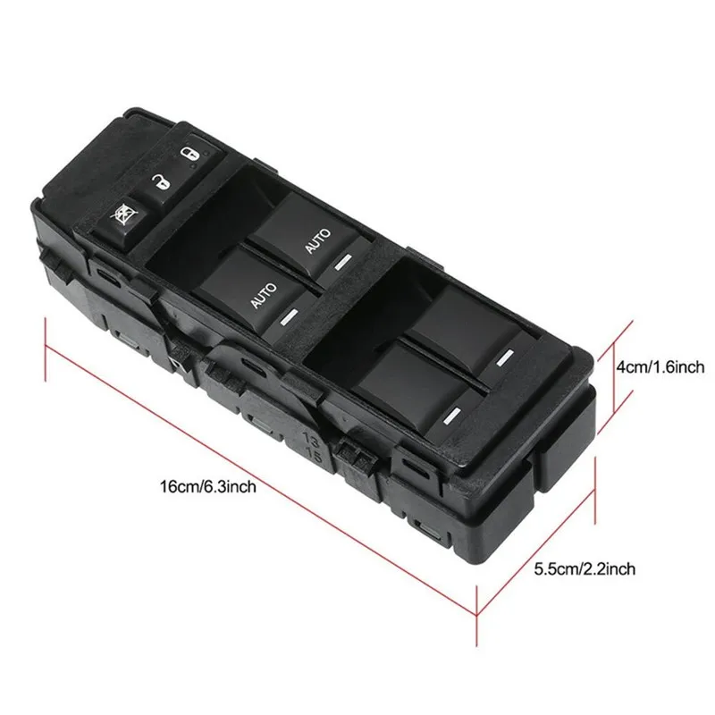 مفتاح نافذة السيارة 4602736AA 04602781AA لسيارة دودج أفنجر شاحن جيب جراند شيروكي كرايسلر 200 300 أسبن DWS1384 901450 #2