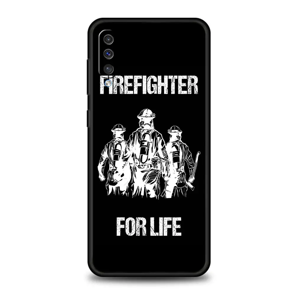 Firefighter Heroes Fireman Phone Case For Samsung Galaxy A52 A50 A70 A10 A30 A40 A20S A20E A02S A12 A22 A72 A32 5G A04s Cover