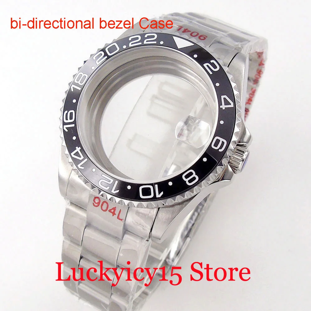 Bidirectionally Rotate Bezel Watch Accessories Case 40MM 200m Waterproof Sapphire Crystal Fit For NH35 NH34A NH36 ETA2824 PT5000