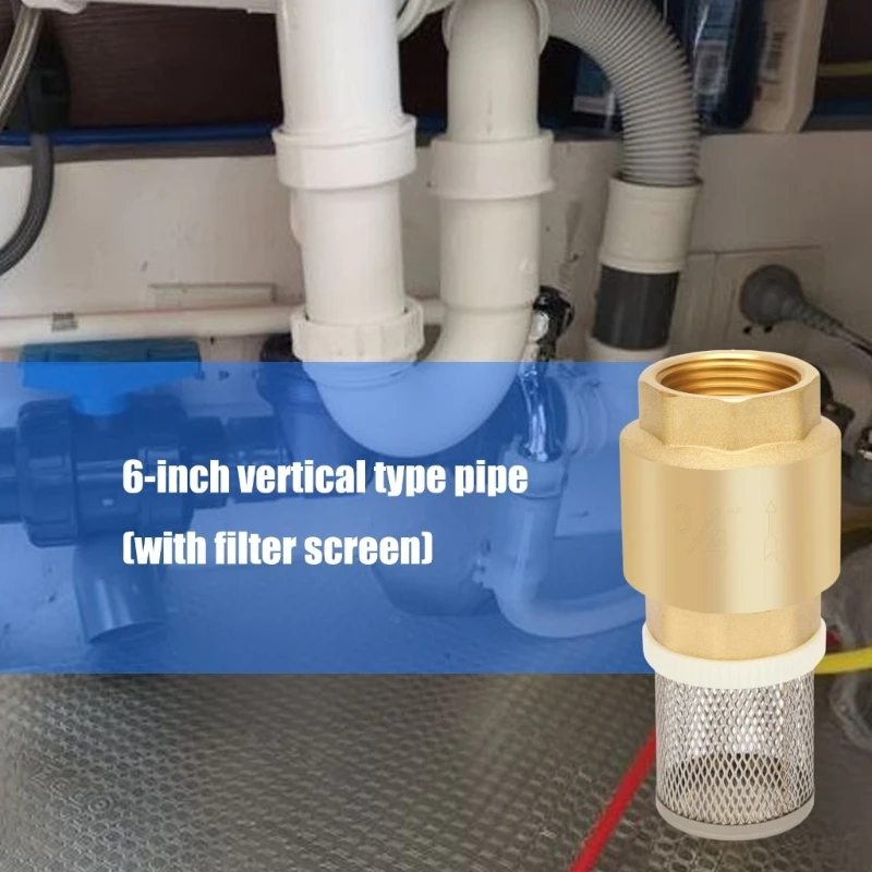 

3/4inch Brass Check Valves With Strainer Bottom Valves for Water Plumbing