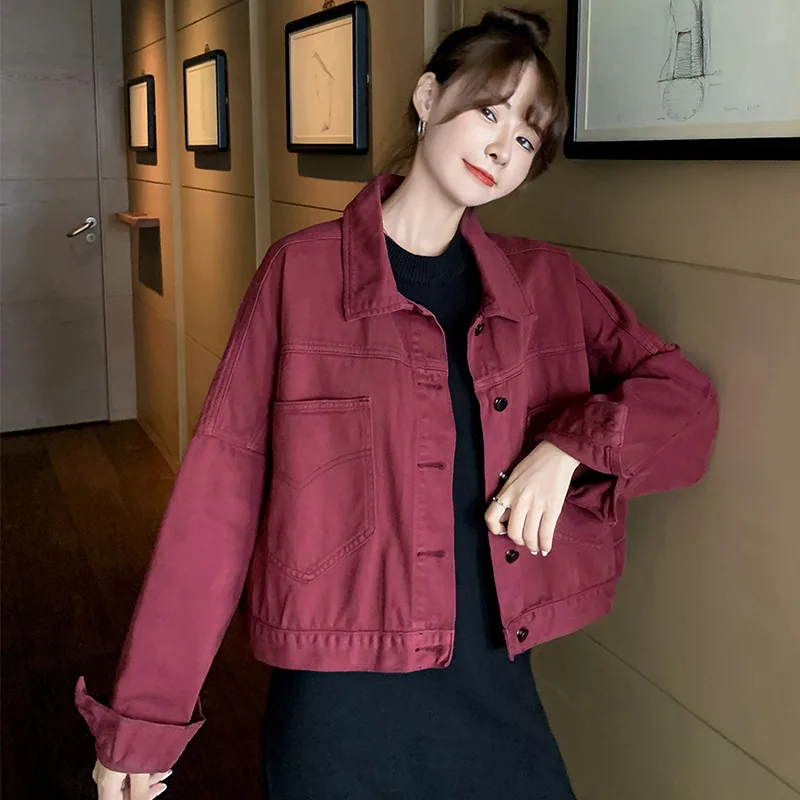 

Байкерские куртки Женская куртка из некожи Летняя эластичная жаккардовая диагональная асимметричная свободная подккультура Персонализированная Y2K