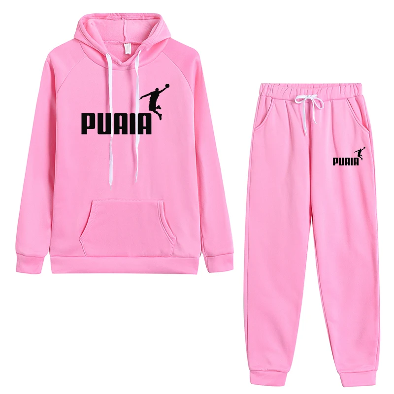 Jogging Woman Sweatshirts Hoodie Fashion High Quality Daily Casual Set Printing Suit Pant Sets Sports Women\'s Tracksuit Clothing