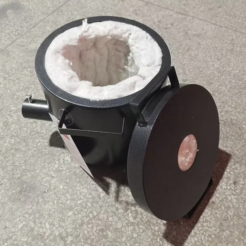 فرن صهر مدمج عالي الحرارة لصب الذهب والفضة والنحاس والألومنيوم والصدقري والمعادن البلاتينية