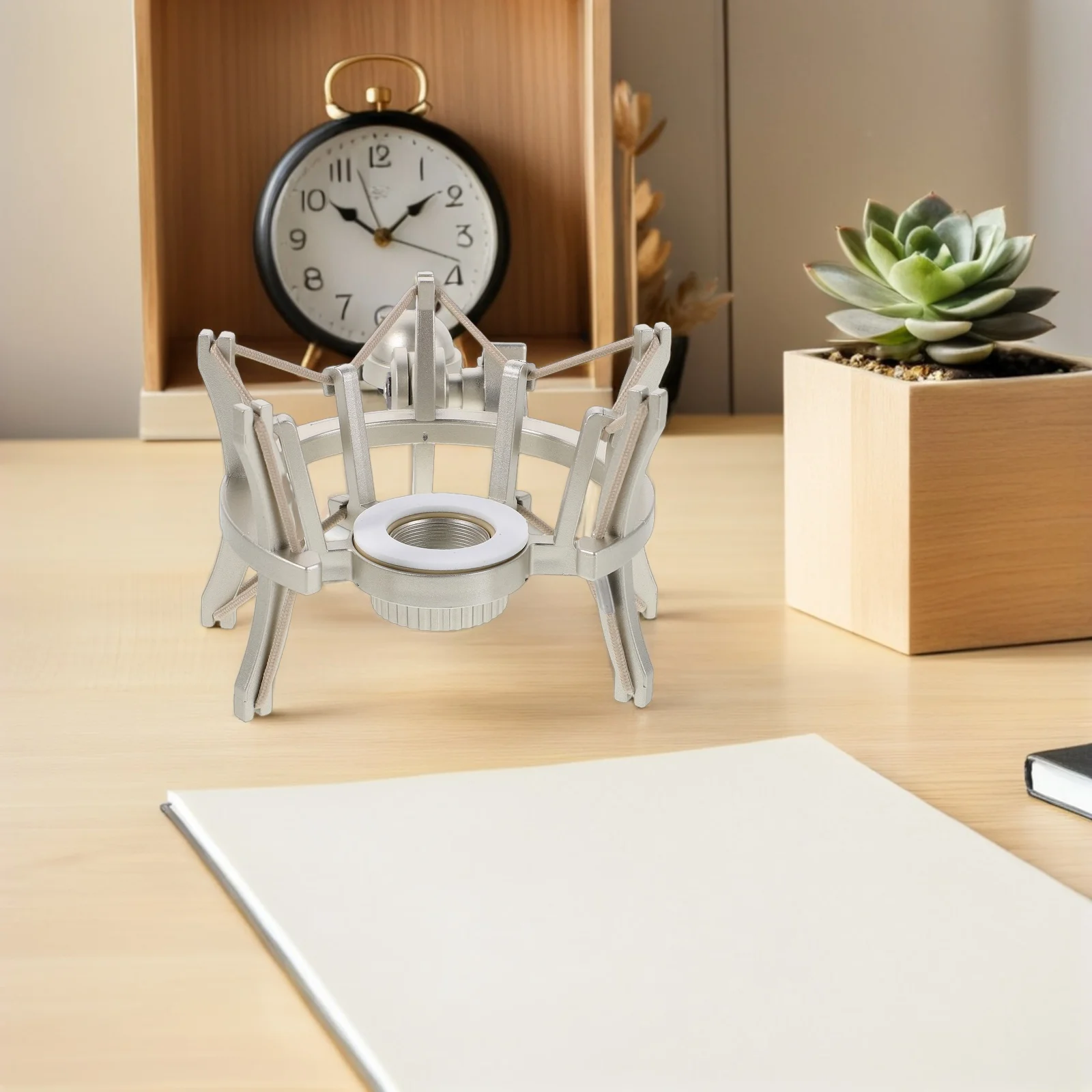 

Adjustable 2.1cm Hole Shock Mount Mic Holder Plastic Anti-Shock Mic Bracket for Podcasting Streaming Recording