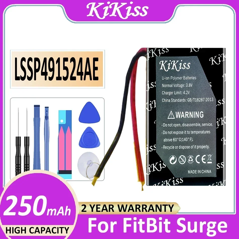 

Мощная батарея KiKiss для Fitbit versa3 versa 3/Alta HR One Surge Charge HR LSSP031420AB 401415/401515 FB502 LSSP321830 Ionic