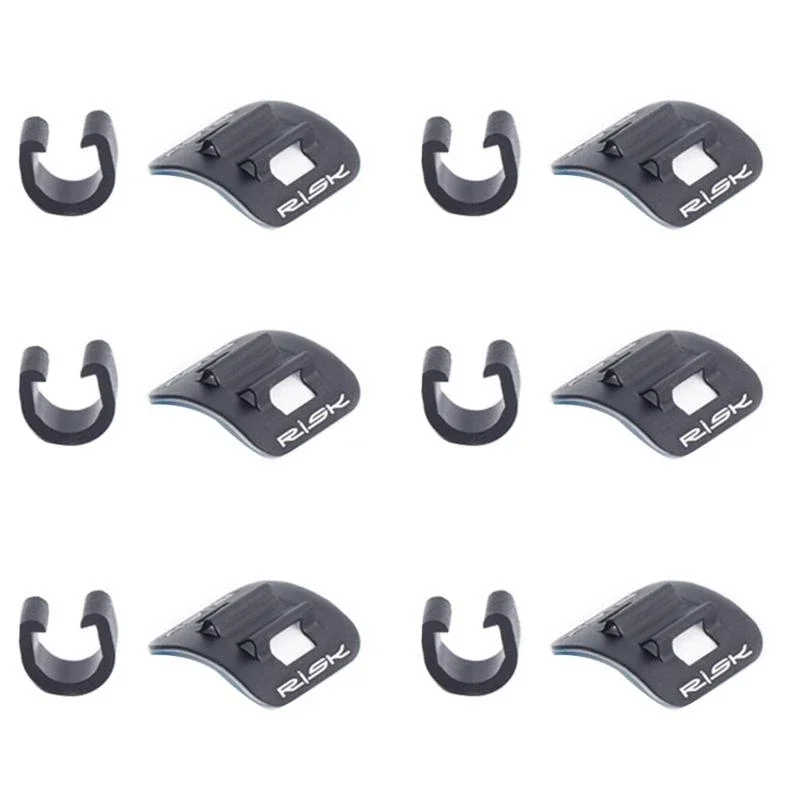AliExpress NONE 6Pcs Bicycle Cables Housing Bike Oil Tube Fixed Clips C Shape Shift Brake Guide Cable Tube Fixed Clamp Frame Buckle