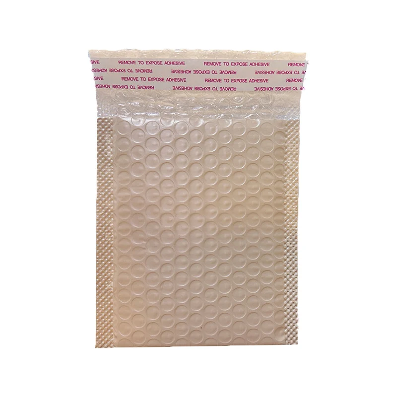 50Pcs Bubble Mailer Light Coffee Color Express Envelope Bubble Envelopes Small Business Supplies Shipping Packaging Courier Bag