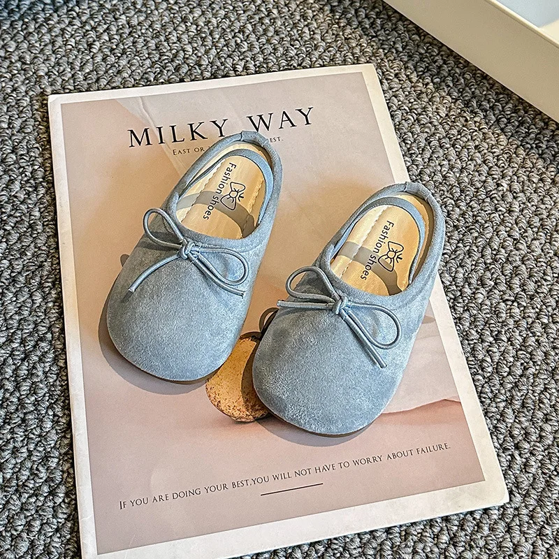 لطيف فراشة عقدة الحلوى الملونة الصنادل نصف النعال لون نقي أحذية الأطفال الصيف المطاط أسفل الاطفال الأحذية #4